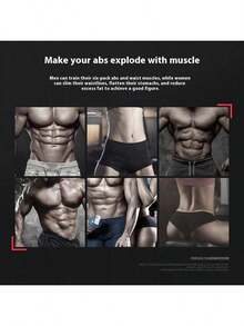 1个四轮腹部健身轮，腹部塑形压缩轮，可折叠，静音男士家用健身器材 - 彩色 - 查看 12