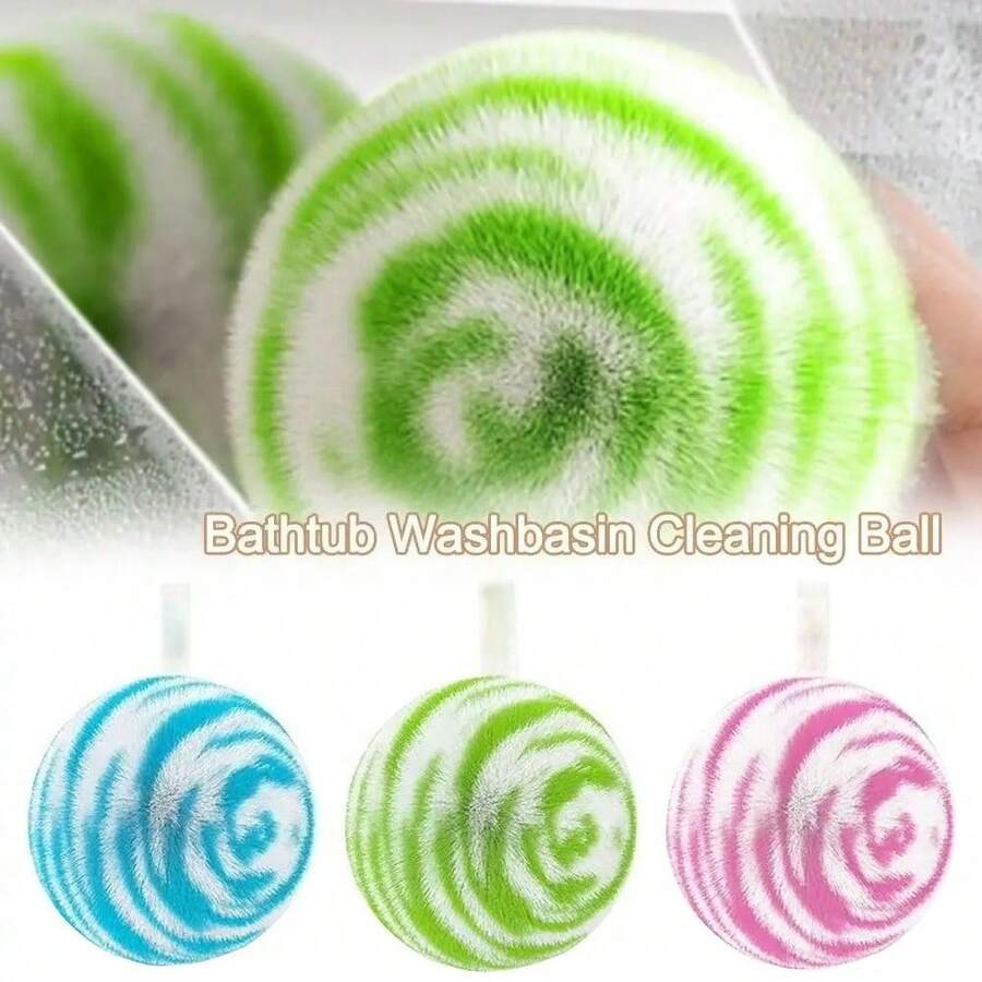 1/3/5个装全新柔软桌面清洁球，无绒清洁工具，适用于浴室水槽、水龙头、家居清洁 - 多色 - 查看 1