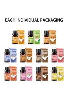 一套包含6种不同香味的精油，每种10毫升。适用于瑜伽、香薰机和车载香薰机。香味包括：圣诞饼干、南瓜派、咖啡蛋糕、巧克力冰淇淋、香草蛋糕和棉花糖。 - 10毫升 - 查看 11