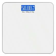 Digital Body Weight Bathroom Scale, Large Blue LCD Backlight Display, High PrecisionMeasurements, Tempered Glass - Solid Color Version - View 10