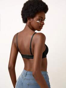 Women's Seamless Supportive Wireless Bra With Lift And Shaping, Comfortable - Black - View 6