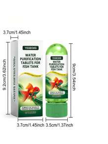 水族箱水質淨化錠，用於清潔、除臭、除藻、去除污漬與淤泥，使水族箱水質清澈 - 查看 7