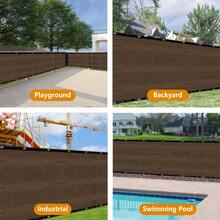 Malla de sombra para pérgolas, fabricada con material de alta densidad para protección solar y durabilidad. Cuenta con hebillas y ojales de cobre para facilitar su fijación en exteriores. Resistente a los rayos UV, ideal para patios e invernaderos. Entrega local desde México; incluye una cuerda de 5 metros de regalo. - Café marrón - Ver 7