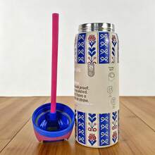 Owal'aNEW Insulated Stainless Steel Water Bottle With Straw For Sports, Travel, And School Sports Water Bottle, 24oz/32oz - Holiday hygge-32oz - 查看 1
