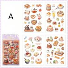 4 piezas de pegatinas decorativas de dibujos animados lindos, con múltiples opciones de temas, adecuadas para múltiples escenarios: fundas de teléfono, tazas de agua, álbumes de fotos, decoraciones de diarios, marcadores de libros, mochilas, tazas de agua, pegatinas de cuadernos, manuales, pegatinas decorativas de arte y manualidades - Multicolor - Ver 10