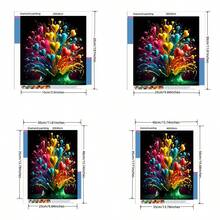 Kit de pintura de diamantes 5D - Diamante redondo completo, patrón de corazón, juego de manualidades de acrílico para decoración del hogar, juego de pintura de diamantes sin marco como regalo - diamante redondo - Ver 7