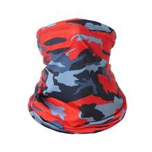4-Season Tactical Scarf Camouflage Breathable For Cycling Hunting, Summer Running Hiking Skiing Neck Gaiter, Men's New Full Face Protection Warm Neck Warmer Balaclava, Windproof Mask, Hiking Scarf, Full Face Scarf, Skiing, Cycling, Sun Protection, UV Protection Outdoor Headwear, Sun Protection Cycling Neck Gaiter, Seamless Multifunctional Scarf, Camouflage Neck Gaiter Balaclava - Multicolor - View 13