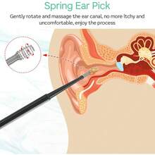 Silicone Ear Wax Removal Tool Reusable Soft Ear Cleaner Kit  Spiral Earwax Remover For Adults Kids And Elderly - 1 - Xem 5