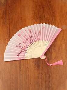 1 chiếc quạt tre kiểu Trung Quốc cổ điển, thanh lịch, quạt xếp múa sườn xám với họa tiết ngẫu nhiên, mang vẻ đẹp phương Đông cổ xưa. - nhiều màu - Xem 14