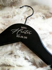 Personalized Bride Hanger, Bridesmaid Hanger, Wedding Dress Hanger, Customized Wedding Dress Hanger, Bridesmaid Gift, Customized Wedding Dress Hanger, Wooden Carved Hanger, Name Hanger, Bachelorette Party, Bride Gift, Personalized Bride Wedding Dress Hanger Gift, Customized Carved Bride, Wedding Dress/Groomsman, Bridesmaid Gift/Mother's Day/Father's Day Carved Gift - Multicolor - View 7