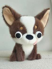 1pc Funny Chihuahua Dog Plush Doll, Small Chihuahua Desktop Pet Decor, Children's Festival Gift - Multicolor - View 13