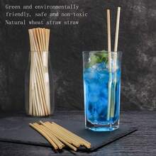 Straws, Wheat Straw Straws, Straws, Straws, Natural Plant Straws, Parrot Chewing Toys, Beverage Straws, Alcohol Straws, Fine Straws, Bar, Parrot Chewing Toys - View 4