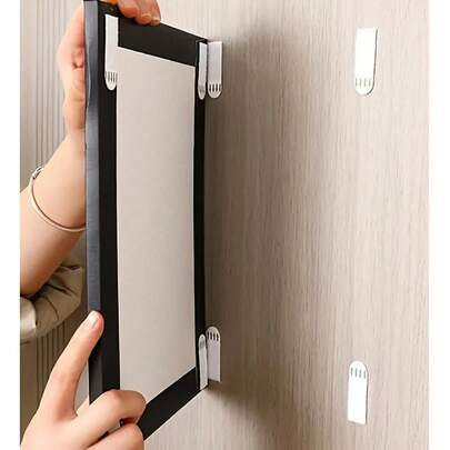 12/24/48 Pairs Of Frame Fixing Adhesive Strips For Damage-Free Installation, Using Dual-Sided Magic Tape For Easy Removal And Application, Suitable For Remote Controls, Photo Frames, Sockets, Etc.