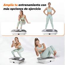 MERACH Máquina de Ejercicio con Plataforma Vibratoria, Plataforma Vibratoria Curvada, Plataforma Vibratoria con Seguimiento de Calorías en Tiempo Real en Pantalla LED, Equipo de Entrenamiento para Mujeres y Hombres en Casa - Tipo de Enchufe A USA (110-127V) - Ver 5