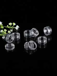 10/20个5克化妆品小样瓶，眼影美甲闪粉瓶，便携塑料瓶，面霜盒，面霜瓶，样品瓶，免费小瓶，圆形空化妆品小样瓶 - 彩色 - 查看 7