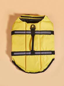 BONAPET Summer Pet High Buoyancy Adjustable Life Jacket, Cat & Dog Swimming Vest - Yellow - View 13