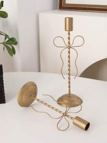 1 buc Suport de lumânare din fier în formă de fluture auriu, Suport elegant pentru lumânări spiralate, Potrivit pentru lumânări tip pilon, Decor pentru masă de sufragerie, Suport de lumânare pentru decor de casă pentru măsuța de cafea și intrare - aur - Vizualizare 6