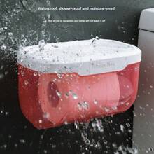 No Drill Waterproof Toilet Paper Holder, Tissue Paper Dispenser, Toilet Paper Storage Rack - Multicolor - View 7