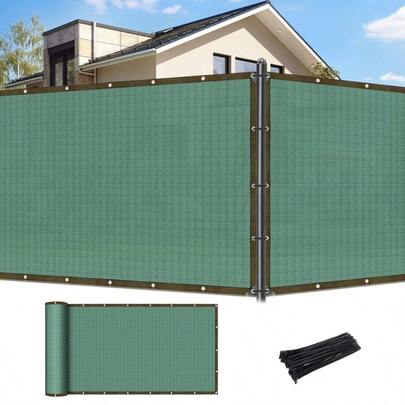 Privacy Screen Fence 2M*15M,Outdoor Fence Covering Privacy Screen,Fencing Mesh Shade Cover For Patio Privacy Wall,Garden Wall Yard Backyard,Railing(Green, 6 Ft X 50 Ft)