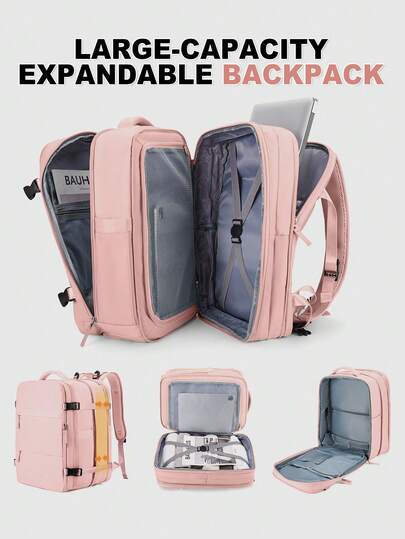Expansion Backpack, Multi-Functional Backpack Travel Backpacks 17.3 Inch Laptop Backpack For Men Women, 40L Flight Approved Carry On Backpack, Large Expandable Luggage Backpack