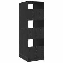 Armario de lavandería con puerta legno di quercia nero 50 x 68 x 162 cm nero legno di quercia per ufficio per studio per lavoro da casa con archiviazione design moderno per lavoro remoto studio universitario uso domestico per ufficio per - nero - Visualizzare 2