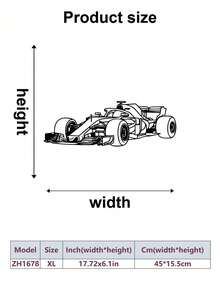 1 chiếc tranh trang trí tường hình xe đua cổ điển bằng kim loại, chất liệu kim loại bền chắc, phong cách tối giản, thích hợp trang trí nhà trong nhà/ngoài trời, phù hợp cho phòng khách, tường nhà, phòng ngủ, gara, quà sinh nhật, quà tặng cho người hâm mộ đua xe, phong cách nghệ thuật, tri ân môn đua xe F1. - Nhiều màu - Xem 10