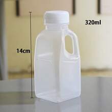 10pcs/Set Transparent Tape Lid 320/500ml Large Capacity Water Bottle, Household Milk Beverage Bottle, Outdoor Picnic Camping Hot Drink, Cold Drink, Milk Tea, Yangzhi Ganlu Juice Beverage, Sealed Bottle - Multicolor - View 6