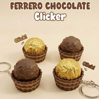 Cute Realistic 3D Printed Chocolate Toy, Stress Relief, Keychain Backpack Decor, Mini Accessory, Supermarket Display, DIY Craft, Desktop Decor, Car Dashboard Decor, Party Favor, Holiday Gift, Sensory Toys, Squishy Toys, Nee Doh, Fidget Toys, Squishies, Gift For Kids