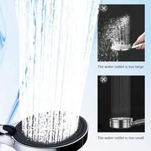 8-Level High-Pressure Handheld Shower Spray Gun Set - 3 Piecesbathroom Set (150cm Hose + Non-Drilling Bracket) Featuring Multi-Functional Water-Saving Modes, Making It An Ideal Holiday Gift - Shower Head - View 8