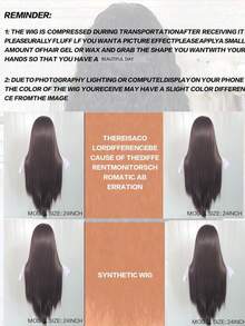 灰棕色长直发丝滑合成假发，13x4灰棕色蕾丝前假发，女士耐热日常佩戴角色扮演假发 - 彩色 - 查看 10