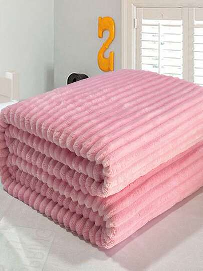 Manta suave y amigable con la piel de unicolor de piel de conejo, de forma rectangular, manta fina para la siesta en la oficina, que no se desprende, lavable a máquina/a mano, adecuada para el hogar, el dormitorio, el exterior y los viajes, portátil