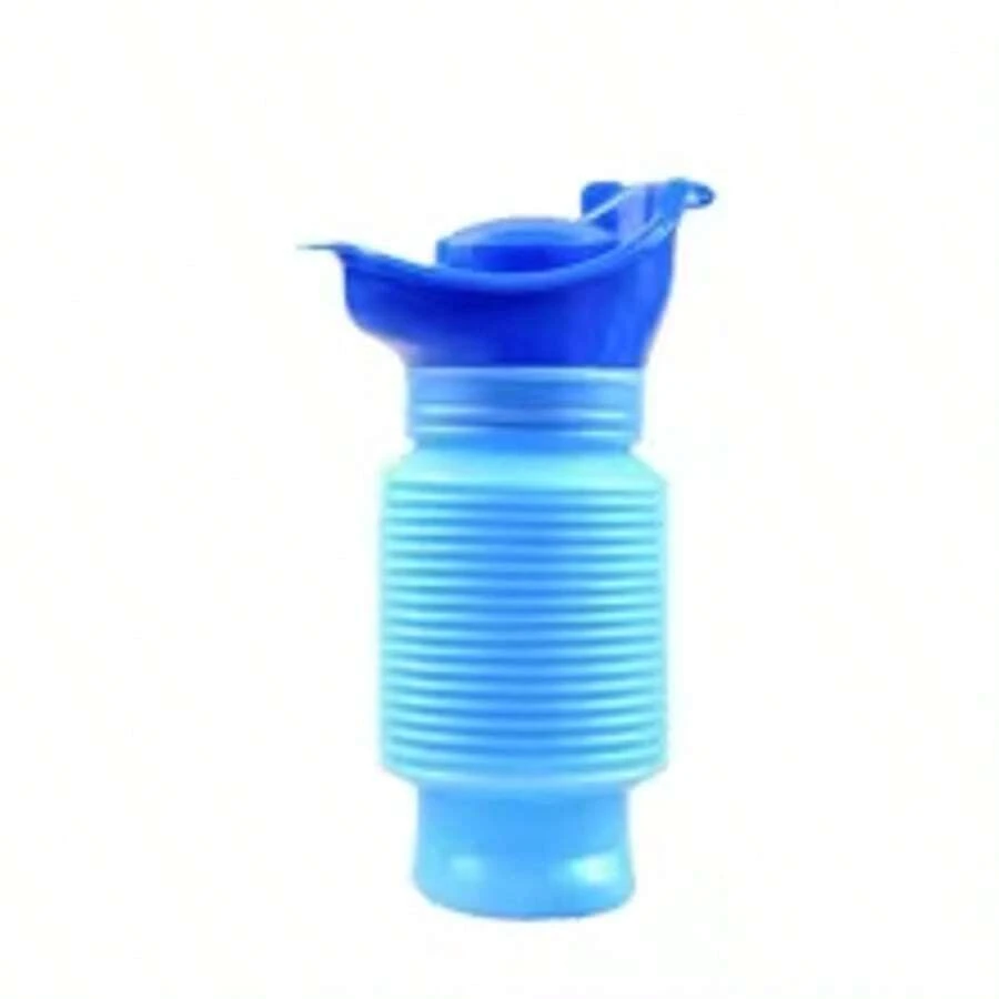 Bồn tiểu di động ngoài trời 750ml, thiết kế thu gọn không cần ngồi xổm, phù hợp cho phụ nữ và trẻ em, du lịch, cắm trại, leo núi, sử dụng trong trường hợp khẩn cấp, có thể gấp gọn. - Màu xanh lam - Xem 1