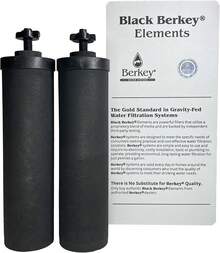 Berkey Authentic Black Berkey Purification Elements - Berkey Water Purifier Replacement Filters (Pack Of 2) - View 1
