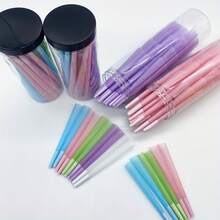 30/50/100/200支装彩虹预卷烟锥 - 特大号 109mm 彩色卷烟纸，带过滤嘴和装填漏斗 | 完整烟锥填充套装，带来顺滑体验 - 查看 2