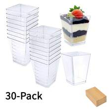 30/60pcs Dessert Cups, 150ml Sundae Cups, Fruit Pudding Cups, Mousse Cups, Ice Cream Cups, For Catering, Events And Home Parties - - - View 12