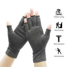 Unisex Rheumatoid Arthritis Compression Gloves, Half Finger Pressure Gloves, New Outdoor Cycling Gloves - A - View 10