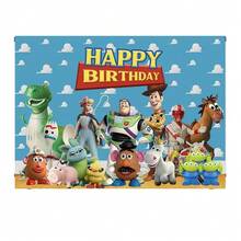 pokemon 玩具总动员牛仔主题生日派对背景横幅旗帜套装，派对装饰 - 拉旗背景布套裝 - 查看 4