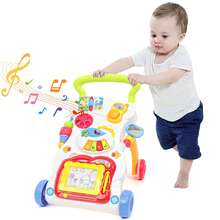 Multi-Functional Baby Walker-Push & Walk Learning Activity Walker With Drawing Board, Portable Activity Center For Boys & Girls, Music, Sensory & Balance Training Toy For Motor Skill Development (6M+) - Candy Colors - View 9