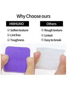 10/50/100/200/400pcs Gel Nail Polish Remover Wipes, Lint-Free Nail Cleaning Wipes For Manicure And Makeup Removal - / - View 10