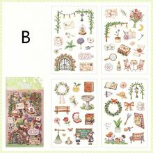 4 piezas de pegatinas decorativas de dibujos animados lindos, con múltiples opciones de temas, adecuadas para múltiples escenarios: fundas de teléfono, tazas de agua, álbumes de fotos, decoraciones de diarios, marcadores de libros, mochilas, tazas de agua, pegatinas de cuadernos, manuales, pegatinas decorativas de arte y manualidades - Multicolor - Ver 14