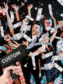 Reusable Personalized Spray Gun With Fake Banknotes - Perfect Wedding And Event Prop! - Multicolor - View 2