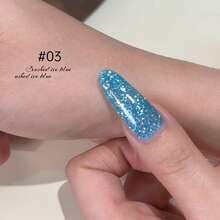 MIANEL 12ml Icy Blue Glitter Gel Nail Polish, 2026 New Arrival Super Shiny Nail Polish In Blue, White, Green, Red Colors, UV Gel Nail Polish Suitable For Spring, Valentine's Day, Professional Salon Use - Multicolor - View 12