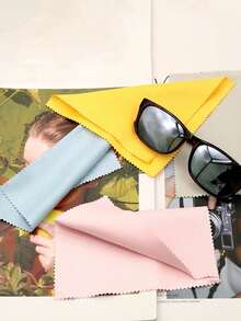 超细纤维清洁布，适用于清洁时尚眼镜、近视眼镜、手机屏幕、相机镜头、液晶电视屏幕，是返校和旅行必备品。 - 彩色 - 查看 6