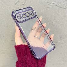 A Simple English-Language Phone Case. Compatible With GooglePixel 10, Pixel 10 Pro, Pixel 9 Pro, Pixel 9A, Pixel 9, Pixel 8A, Pixel 8 Pro, And Pixel 8. Waterproof, Shockproof, Shockproof, And Scratch-Resistant Phone Protective Case. - Dark Purple - View 1