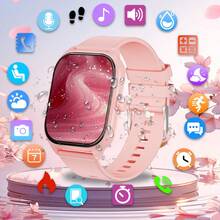 LAXASFIT Smart Watch, High-Definition Display, 100+ Sports Modes, Voice Assistant & Music Control - Wireless Connection, Silicone Strap, Rechargeable Battery, Square Case, Compatible With Android & IOS - Fashionable Fitness Tracker - View 14