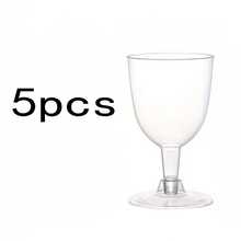 【数量】件 可重复使用的透明高脚杯,包括葡萄酒杯、香槟杯、马提尼杯、派对玻璃器皿,适用于活动、派对、婚礼、餐厅、庆典、水果杯、饮料杯 - 無色 - 查看 13