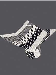 Casual Vacation Polka Dot Sun Protection Headscarf - A - View 5