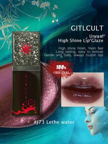 GIRLCULT Unreal 高光泽唇彩 J73 Lethe Water，变色龙液体唇膏，油基钻石闪亮唇彩，闪亮金属光泽，持久显色，全息无滑石粉，韩国化妆品 - J73 Lethe water - 查看 2