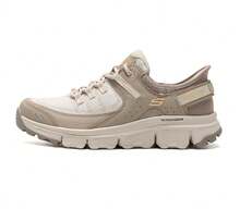 Skechers Women's New Hiking Trekking Outdoor Casual Shoes, Soft Sole Sports Sneakers - Brown/white - View 2