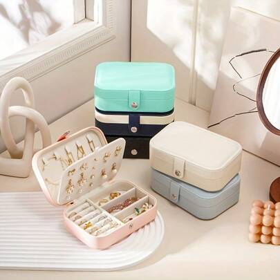 Brodark Portable Jewelry Box, Travel Jewelry Organizer For Bracelets, Earrings, Necklaces, Compact And Easy To Carry Jewelry Storage Box